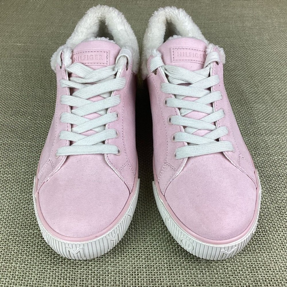 TOMMY HILFIGER Pink Faux Fur Sneakers